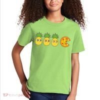 Retro Funny Pineapple Pizza Video Game Kids T-Shirt thumb 2