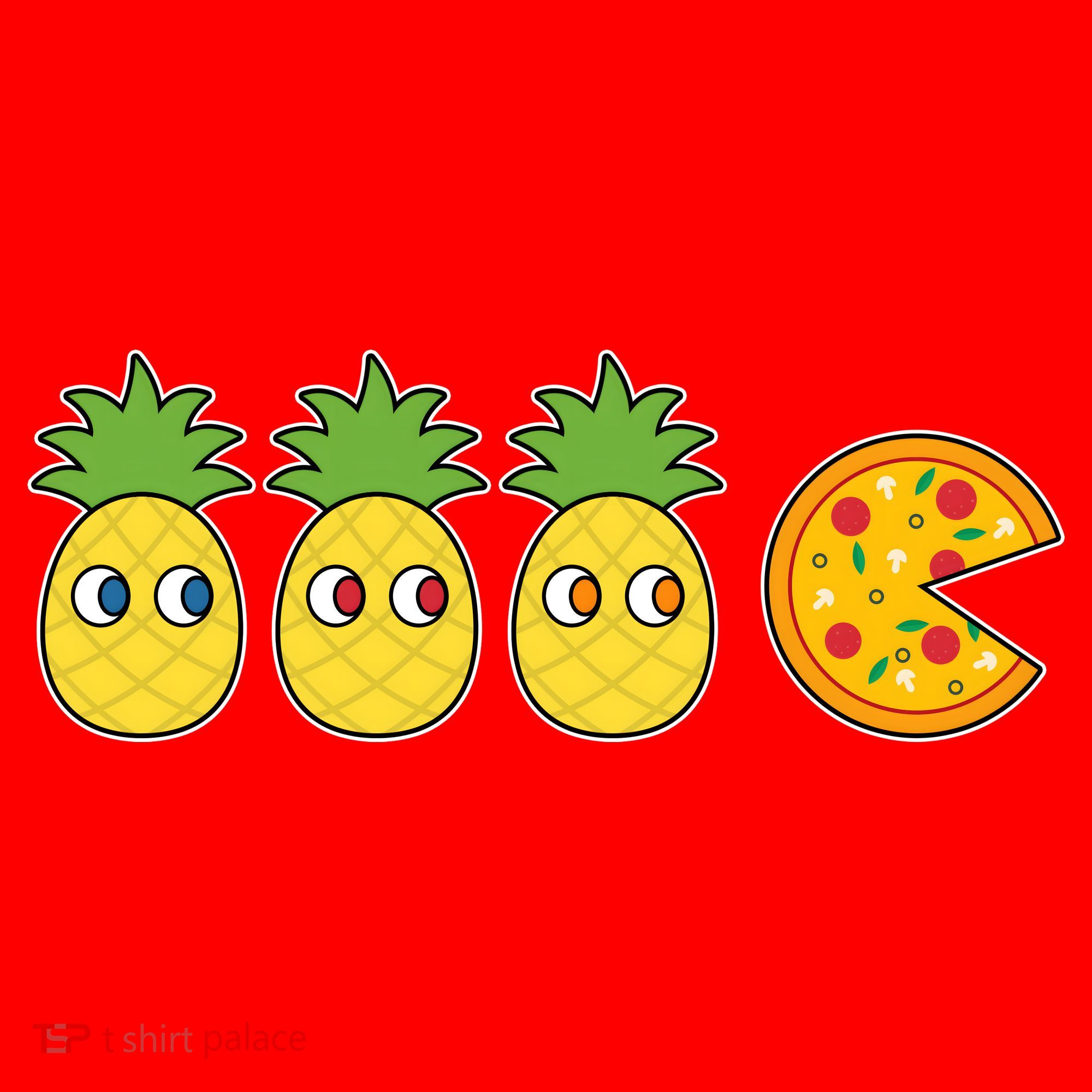 Retro Funny Pineapple Pizza Video Game Santa Hat