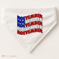 Roevember Feminist Pro Choice November USA-Made Doggie Bandana thumb 0