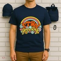 Retro Flowers Peace Stay Groovy Positive Mind Happy Life T-Shirt thumb 6