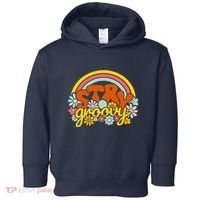 Retro Flowers Peace Stay Groovy Positive Mind Happy Life Toddler Hoodie thumb 0
