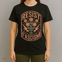 Resist Fascism Protest Trump Anti Trump T-Shirt thumb 4