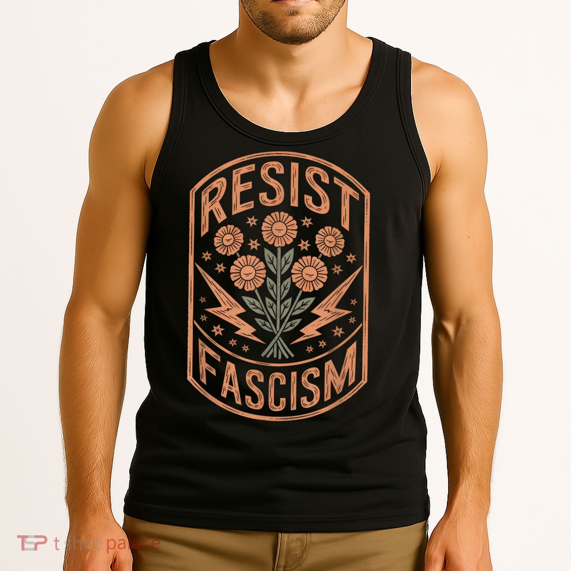 Resist Fascism Protest Trump Anti Trump Tank Top