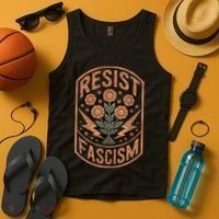 Resist Fascism Protest Trump Anti Trump Tank Top thumb 4
