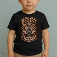 Resist Fascism Protest Trump Anti Trump Toddler T-Shirt thumb 2