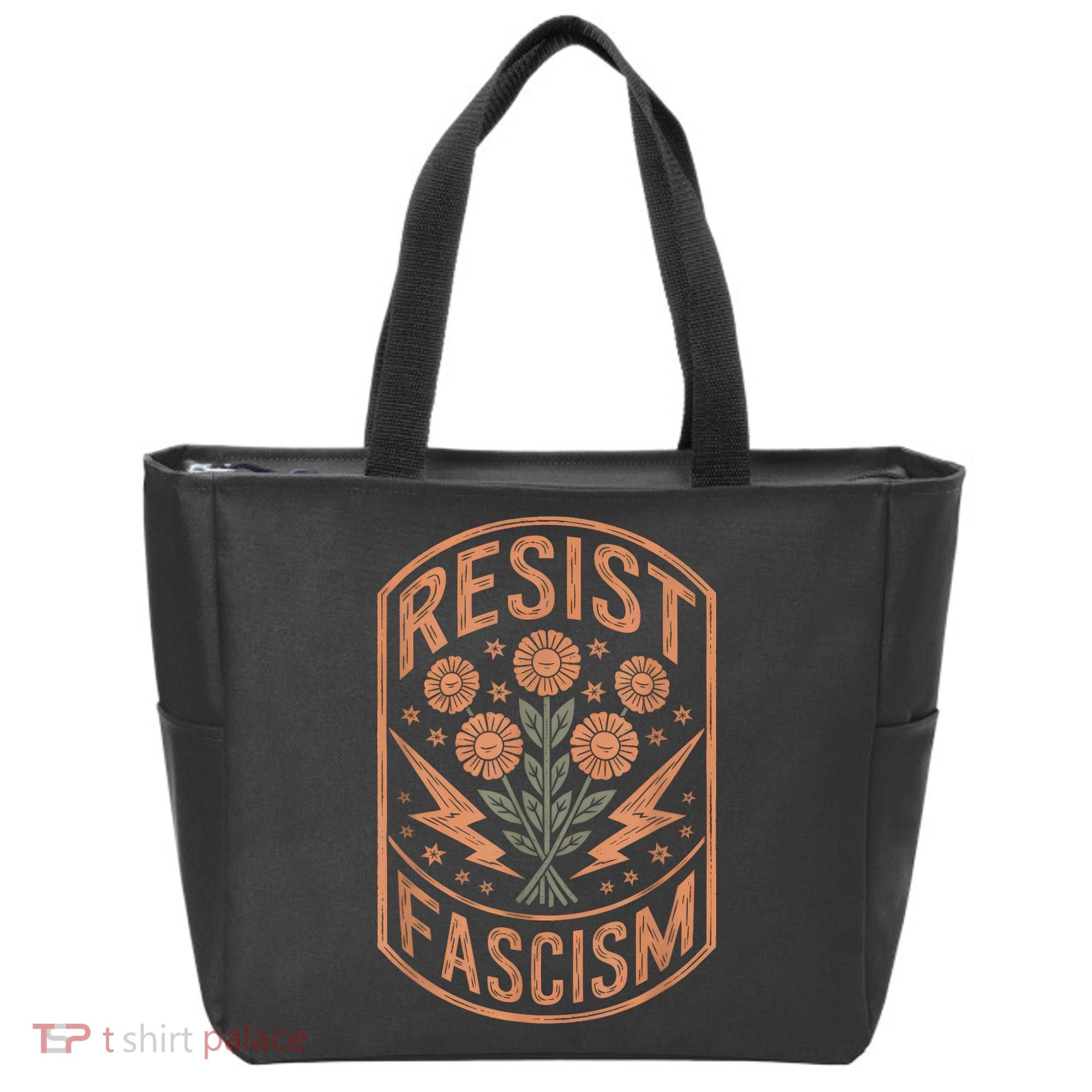 Resist Fascism Protest Trump Anti Trump Tote Bag