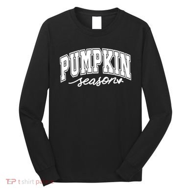 Retro Fall Pumpkin Season Long Sleeve Shirt