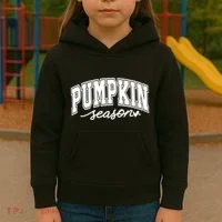 Retro Fall Pumpkin Season Kids Hoodie thumb 3