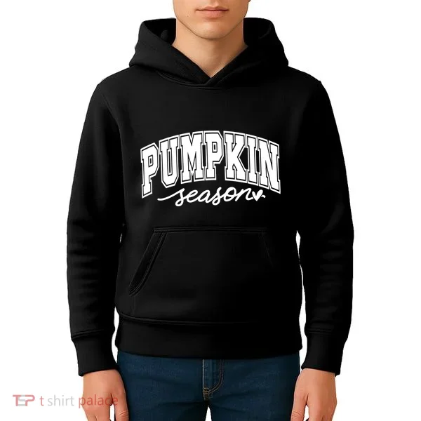 Retro Fall Pumpkin Season Kids Hoodie