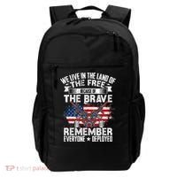 Red Friday Remember Everyone Deployed USA Flag Military Backpack thumb 0