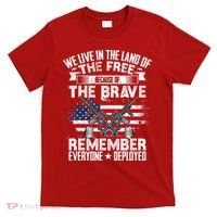 Red Friday Remember Everyone Deployed USA Flag Military T-Shirt thumb 0