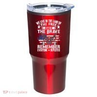 Red Friday Remember Everyone Deployed USA Flag Military Tumbler thumb 0