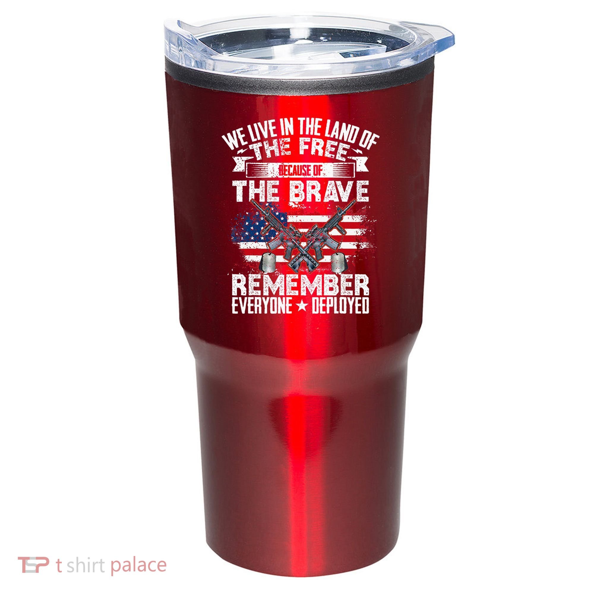 Red Friday Remember Everyone Deployed USA Flag Military Tumbler