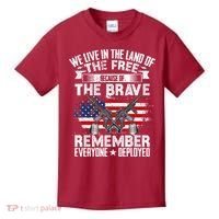 Red Friday Remember Everyone Deployed USA Flag Military Kids T-Shirt thumb 0