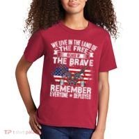Red Friday Remember Everyone Deployed USA Flag Military Kids T-Shirt thumb 2