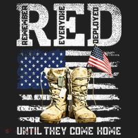 RED Friday Remember Everyone Deployed Every Friday Veterans Women's Sweatshirt thumb 2