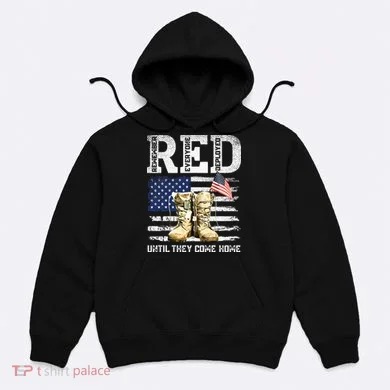RED Friday Remember Everyone Deployed Every Friday Veterans Hoodie