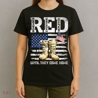 RED Friday Remember Everyone Deployed Every Friday Veterans T-Shirt thumb 4