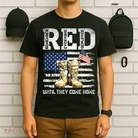 RED Friday Remember Everyone Deployed Every Friday Veterans T-Shirt thumb 6