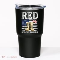 RED Friday Remember Everyone Deployed Every Friday Veterans Tumbler thumb 0
