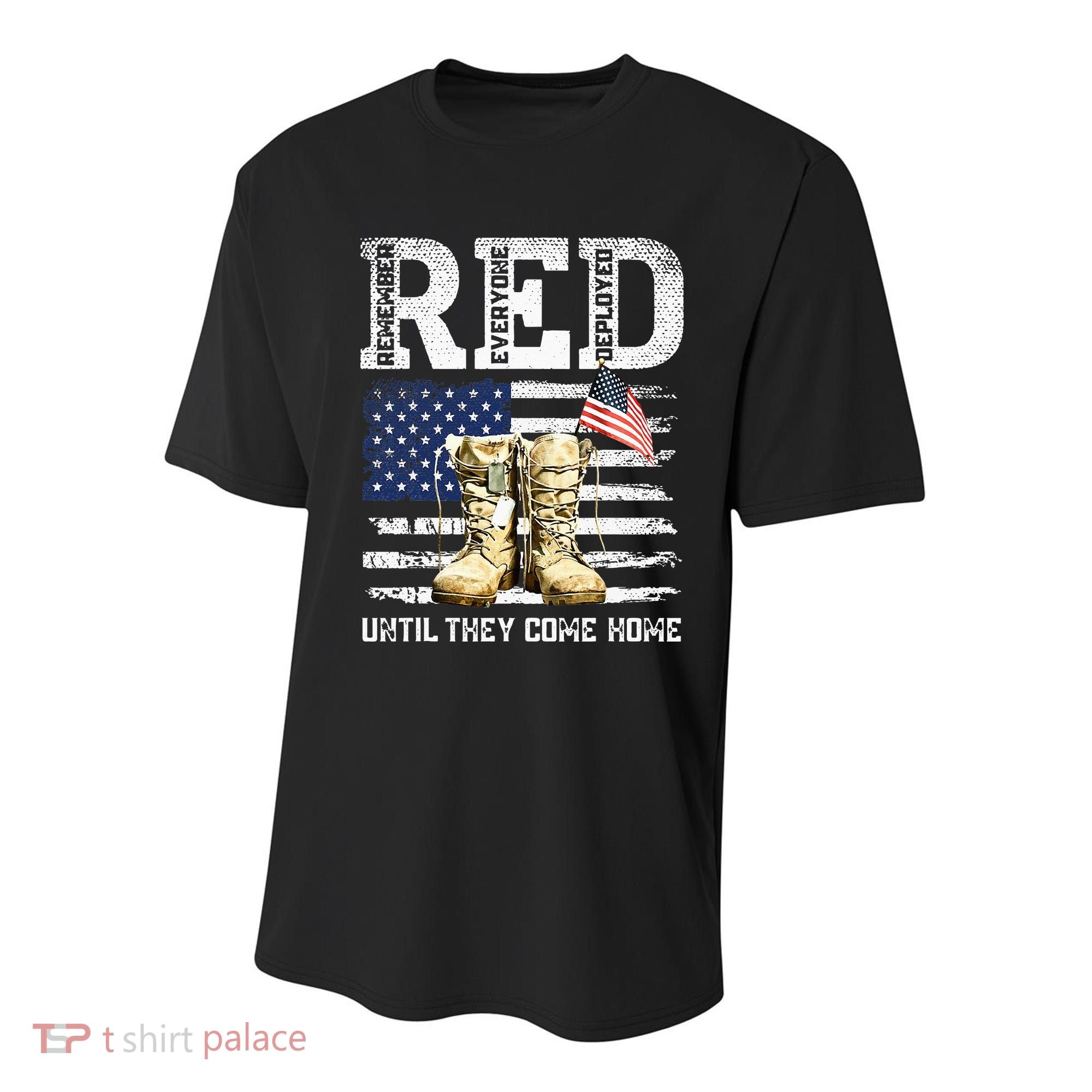 RED Friday Remember Everyone Deployed Every Friday Veterans Youth Performance Sprint T-Shirt