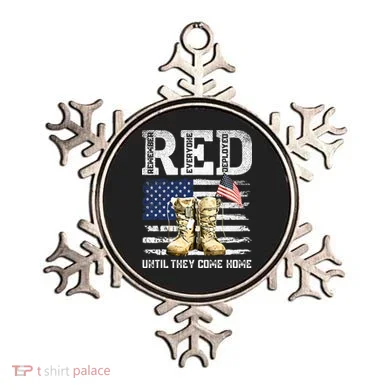 RED Friday Remember Everyone Deployed Every Friday Veterans Ornament