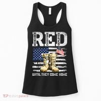 RED Friday Remember Everyone Deployed Every Friday Veterans Women's Tank Top thumb 0
