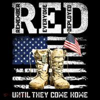 RED Friday Remember Everyone Deployed Every Friday Veterans Toddler Hoodie thumb 2