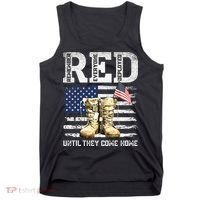 RED Friday Remember Everyone Deployed Every Friday Veterans Tank Top thumb 0