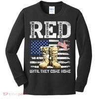 RED Friday Remember Everyone Deployed Every Friday Veterans Kids Long Sleeve Shirt thumb 0
