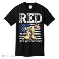 RED Friday Remember Everyone Deployed Every Friday Veterans Kids T-Shirt thumb 0