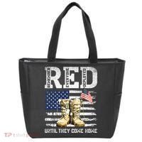 RED Friday Remember Everyone Deployed Every Friday Veterans Tote Bag thumb 0