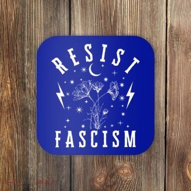 Resist Fascism Coaster