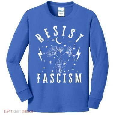Resist Fascism Kids Long Sleeve Shirt
