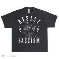Resist Fascism Urban Oversized Heavyweight T-Shirt thumb 0