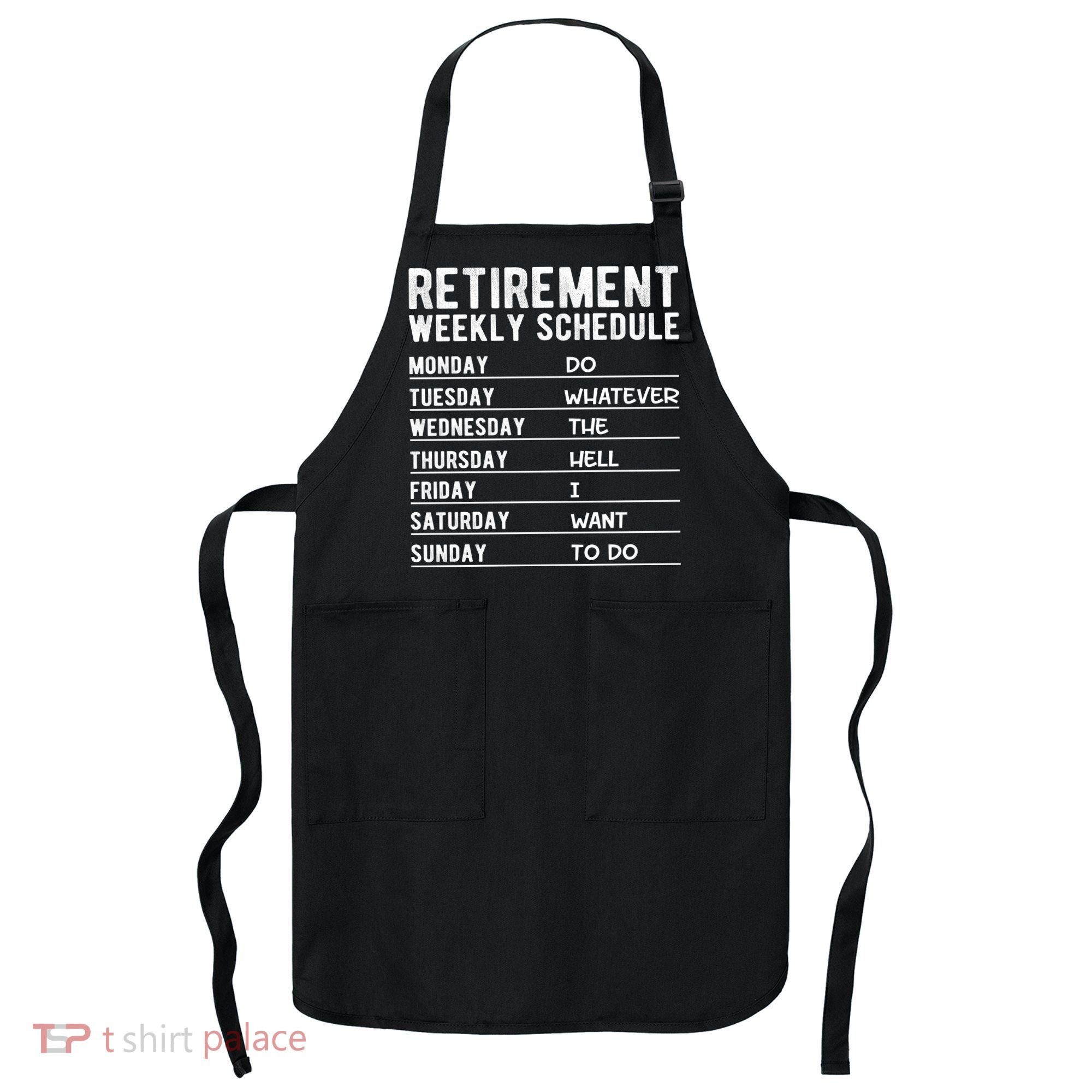 Retired Funny Retirement Gift Apron