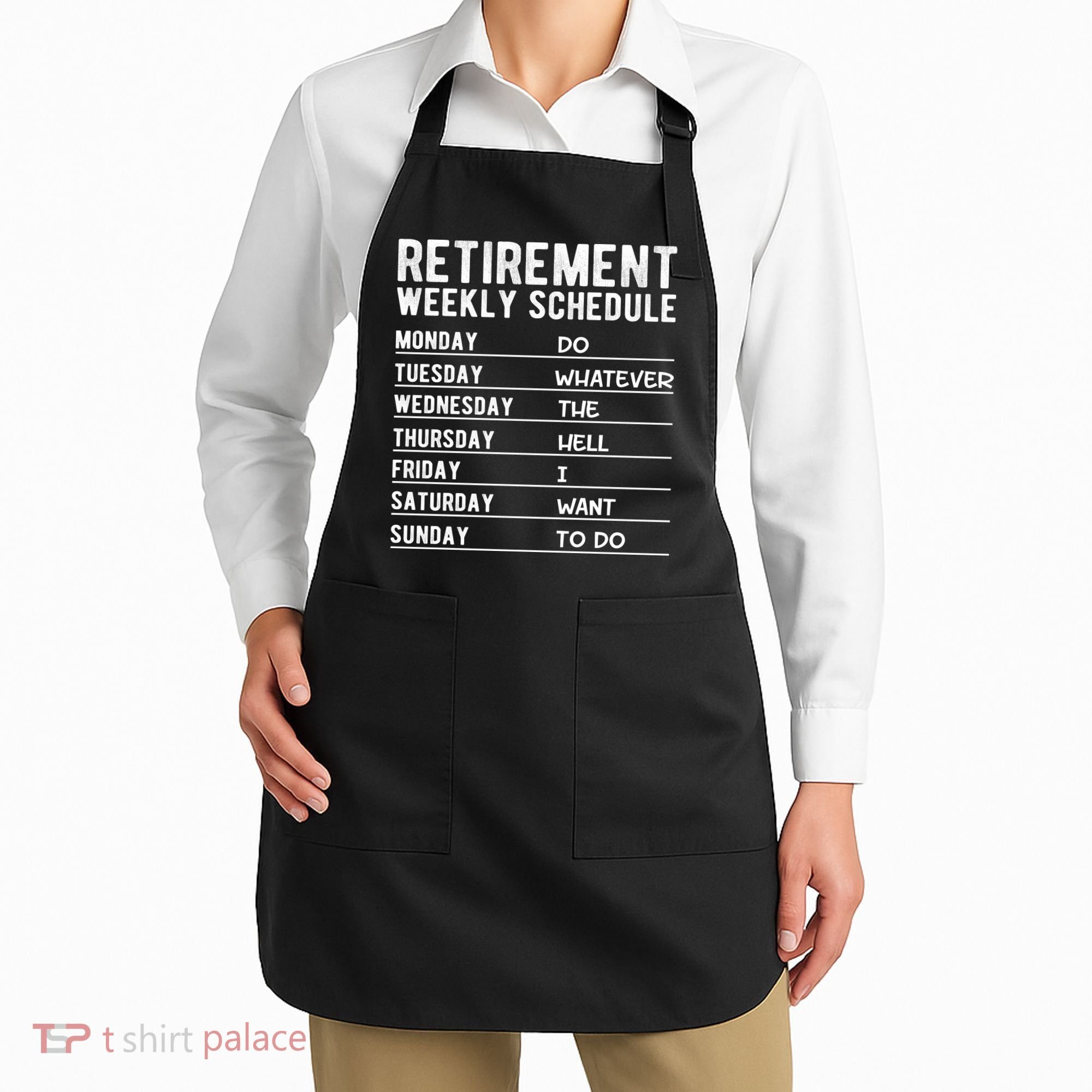 Retired Funny Retirement Gift Apron