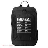 Retired Funny Retirement Gift City Backpack thumb 0