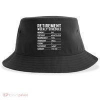 Retired Funny Retirement Gift Sustainable Bucket Hat thumb 0