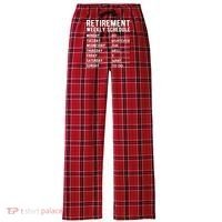 Retired Funny Retirement Gift Women's Flannel Plaid Pajama Pants thumb 0