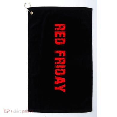 RED Friday Golf Towel