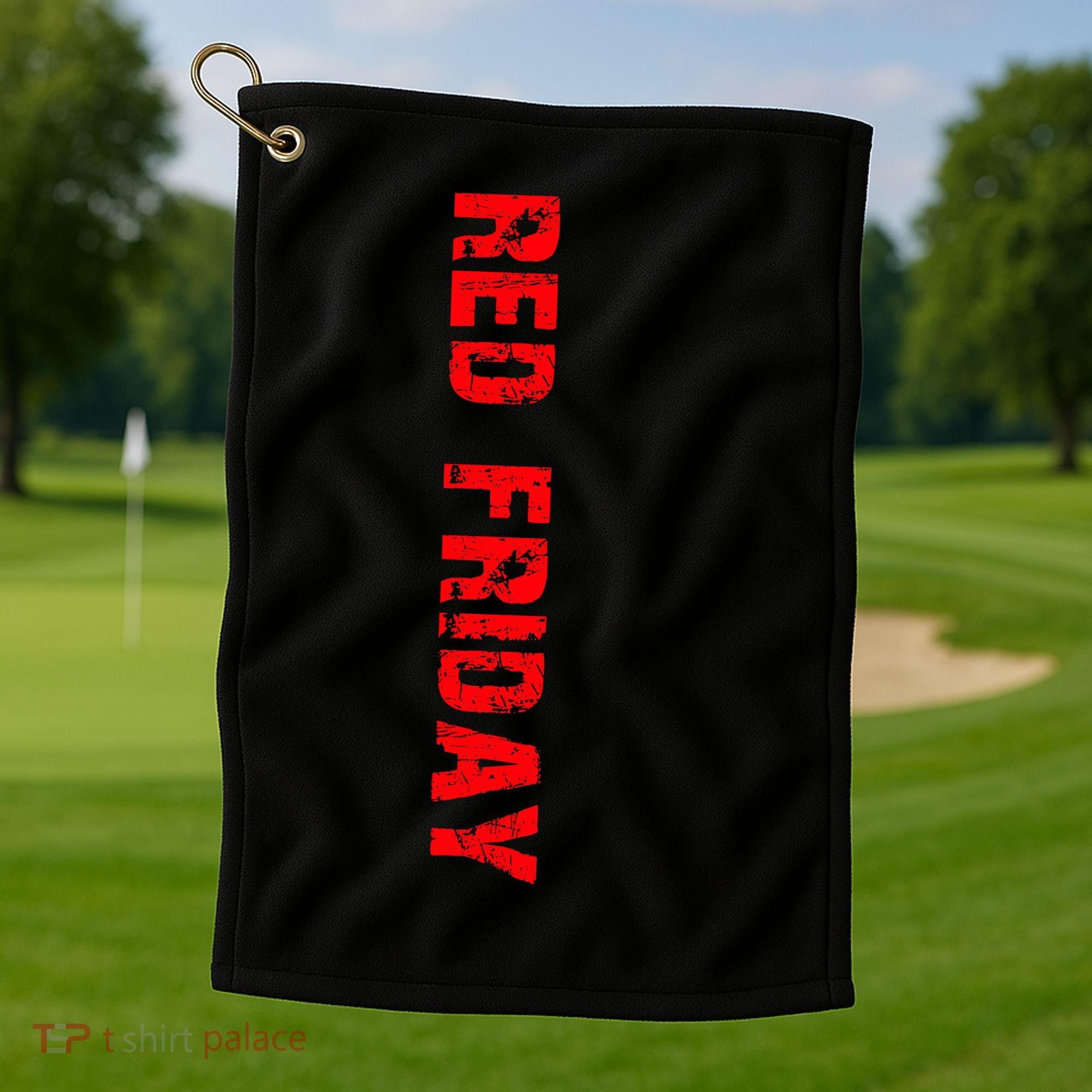 RED Friday Golf Towel