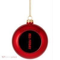 RED Friday Plastic Christmas Ball Ornament thumb 0