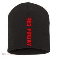 RED Friday Short Acrylic Beanie thumb 0