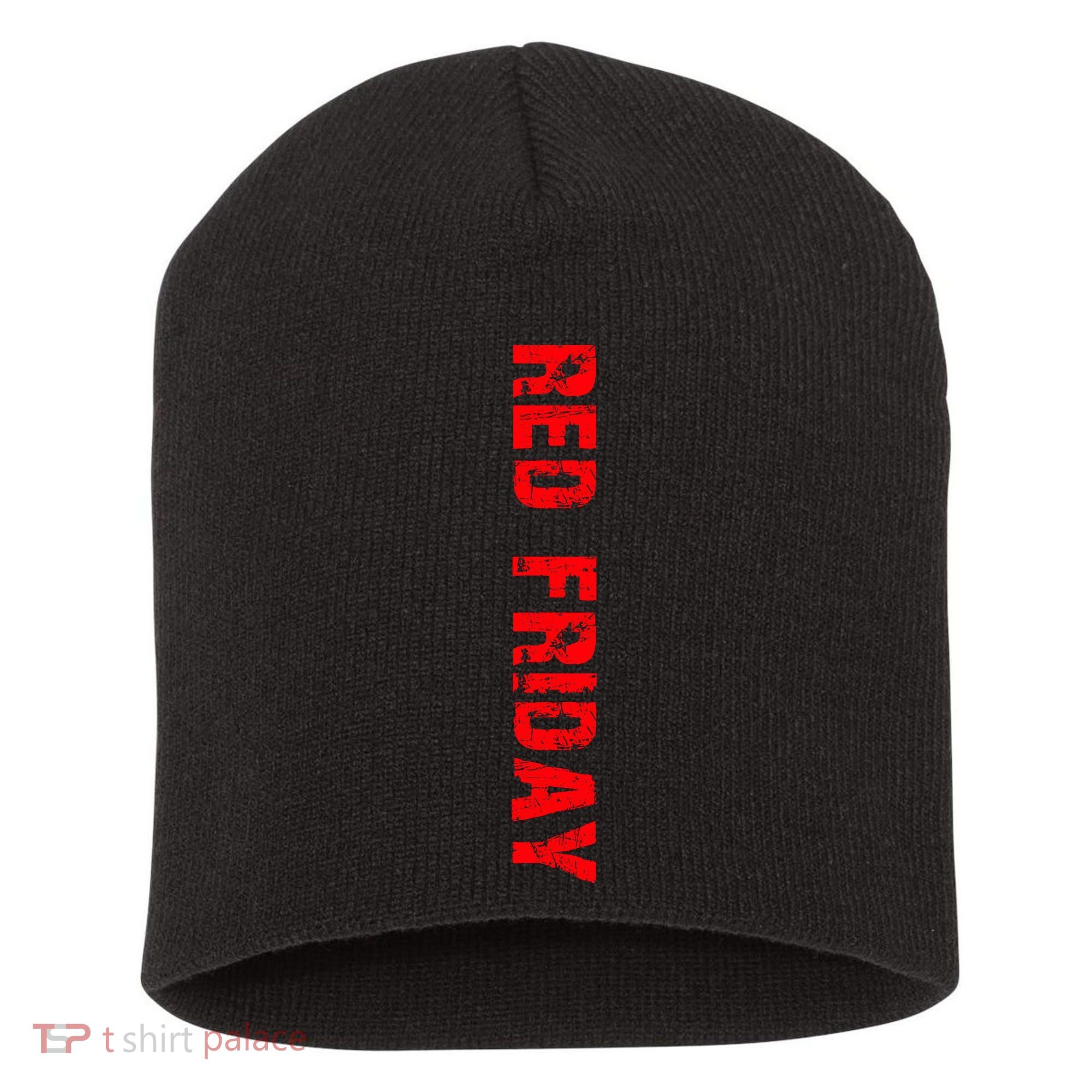 RED Friday Short Acrylic Beanie