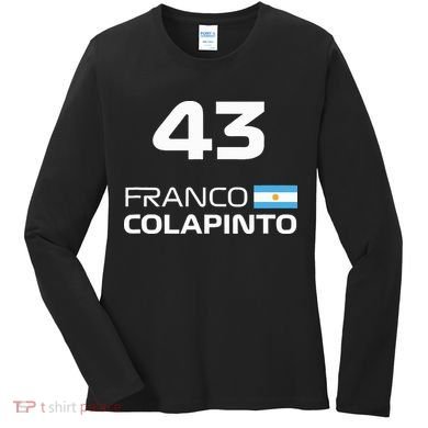 Races Formula Racing Franco Colapinto Women's Long Sleeve Shirt
