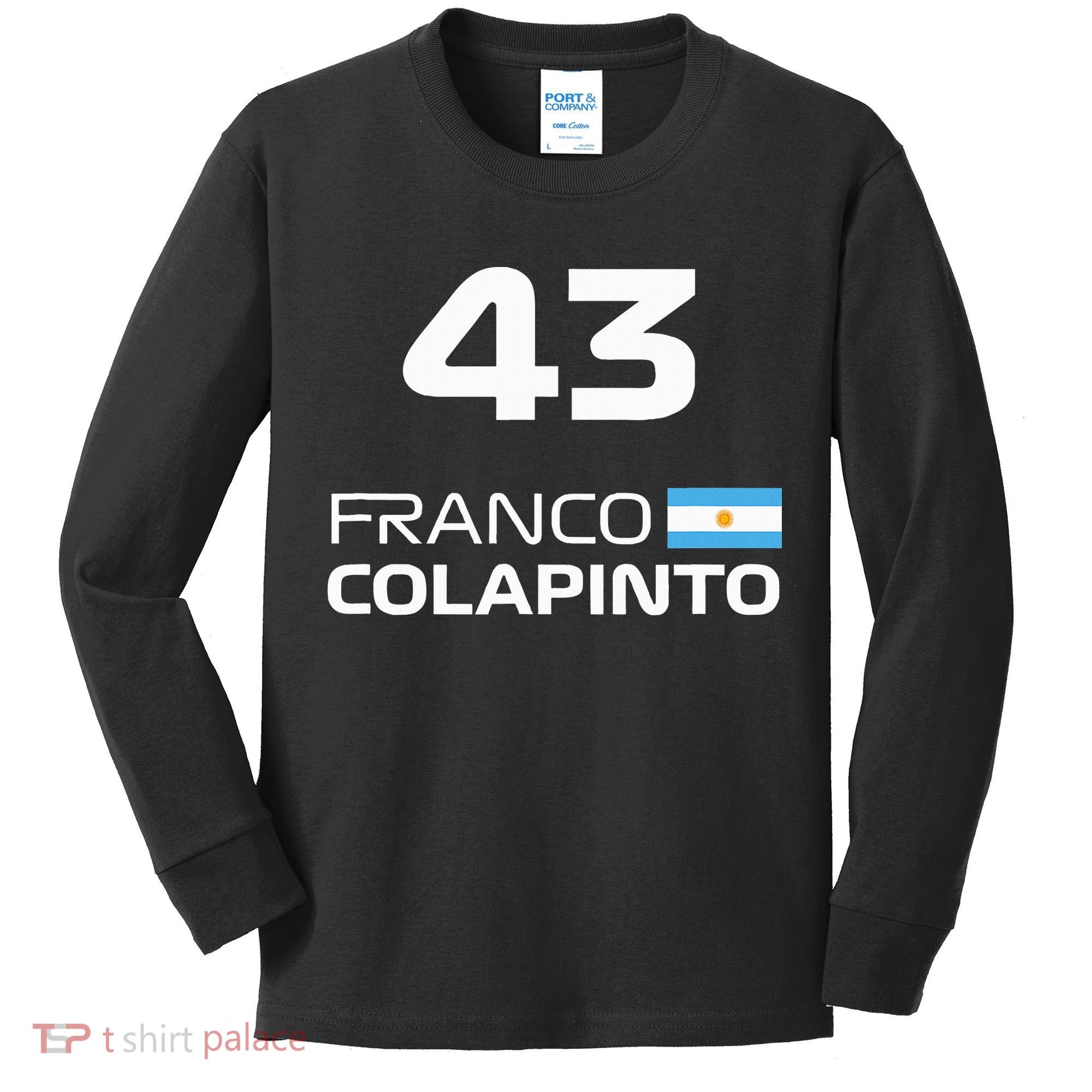 Races Formula Racing Franco Colapinto Kids Long Sleeve Shirt