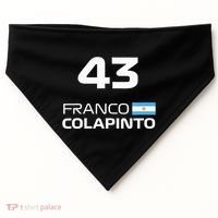 Races Formula Racing Franco Colapinto USA-Made Doggie Bandana thumb 0