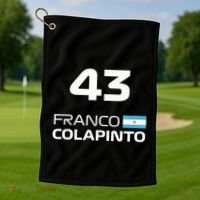 Races Formula Racing Franco Colapinto Golf Towel thumb 1