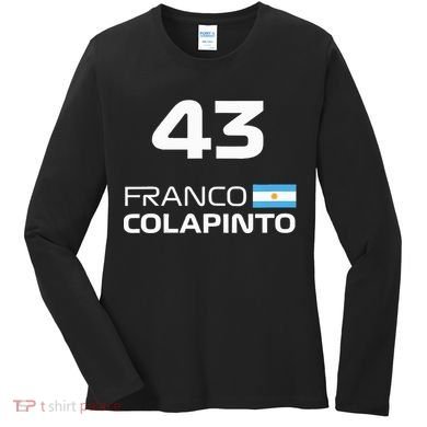 Races Formula Racing Franco Colapinto Women's Long Sleeve Shirt